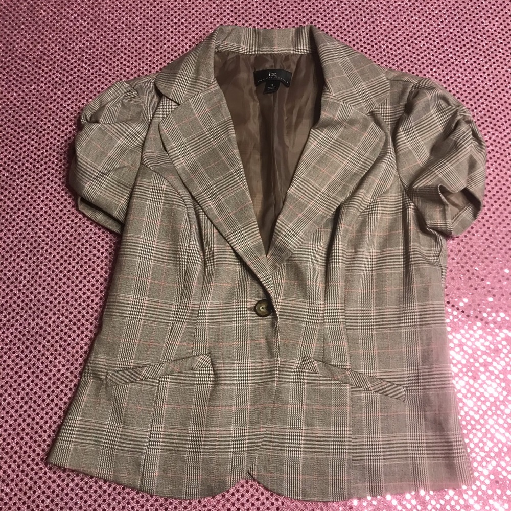 IZ Byer California Capri Blazer Suit Brown Juniors - Picture 5 of 12
